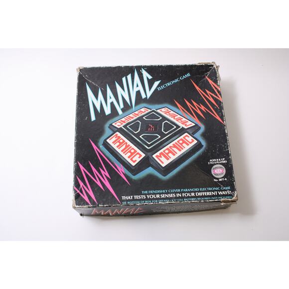 Maniac, Electronic Game, Ideal, 1980s Board Game, Vintage, Family Night, Game Ni - Picture 1 of 3